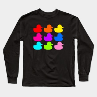 Multicolored Rubber Ducks. Long Sleeve T-Shirt